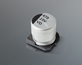 Электролитический конденсатор SMD, Ø10x10.5 мм, 220 мкФ ±20%, 50 В, 5000 ч, +105 °C изображение 0