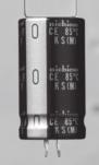 Электролитический конденсатор выводной, Ø35x45 мм, 4700 мкФ ±20%, 100 В, 1 000 ч, миниатюрные, с жесткими выводами изображение 0