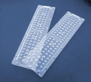 Групповая линза серии 84 точки для светодиодов 2835/3030, прямоугольная, диаграмма 120, PC, 252x70 мм изображение 0