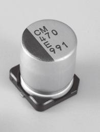 Электролитический конденсатор SMD, Ø6.3x6 мм, 120 мкФ ±20%, 16 В, 6 000 ч, широкий диапазон температур, повышенная емкость изображение 0
