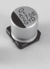 Электролитический конденсатор SMD, Ø8x10 мм, 100 мкФ ±20%, 35 В, 1 000 ч, высоконадежные, 150 °C изображение 0