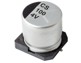 Электролитический конденсатор SMD, Ø8x10.5 мм, 220 мкФ ±20%, 25 В, 2000 ч, +85 °C изображение 0