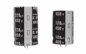 Электролитический конденсатор выводной, Ø25x50 мм, 180 мкФ ±20%, 500 В, 3 000 ч, миниатюрные изображение 0