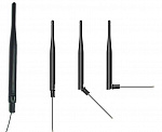 Wi-Fi антенна, D 12.9x195 мм, разъем SMA прямой, штырь, кабель RF1.37, RG178, 5 см