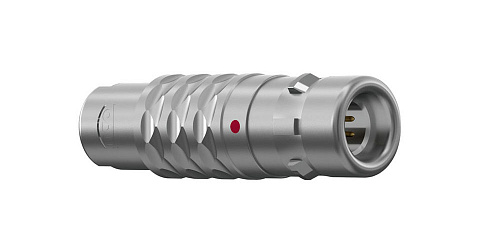 Соединитель цилиндрический кабельный Защёлка Push-Pull, серии MINI-SNAP K, 10 контактов, штырь, пайка на провод, IP68 изображение 0