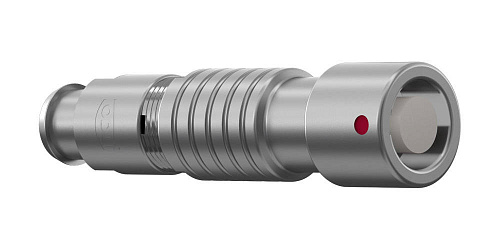 Соединитель цилиндрический кабельный Защёлка Push-Pull, серии MINI-SNAP B, 2 контакта, гнездо, пайка на провод, IP68 изображение 0