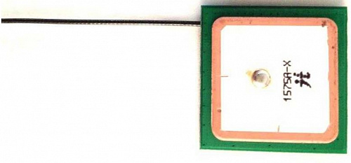 GPS/ГЛОНАСС/BEIDOU антенна, 27x27x6.8 мм, разъем IPEX, кабель RF1.13, 1.37 5 см изображение 0