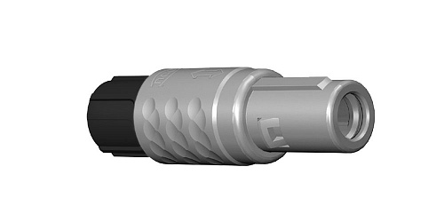 Соединитель цилиндрический кабельный Защёлка Push-Pull, серии MEDI-SNAP , 5 контактов, штырь, пайка на провод, IP50 изображение 0