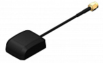 GPS антенна, монтаж на клей или магнит, 40x30x15.1 мм, разъем SMA прямой, штырь, кабель RG174, 3 м