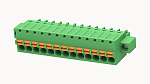 Клеммник, Серия 15EDGKDM, Подпружиненный контакт, 13 конт., 12A, 250B, шаг 3.81мм