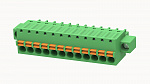 Клеммник, Серия 15EDGKDM, Подпружиненный контакт, 12 конт., 12A, 250B, шаг 3.81мм