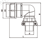 Соединитель электрический цилиндрический, Серия 2PM, Кабельный, Контактов: 20, Металл, пайка на провод, Аналог 2РМТ(2РМДТ)