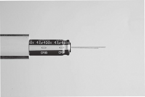 Электролитический конденсатор выводной, Ø18x46 мм, 220 мкФ ±20%, 400 В, 10 000 ч, высоковольтные, миниатюрные, увеличенный срок службы изображение 0