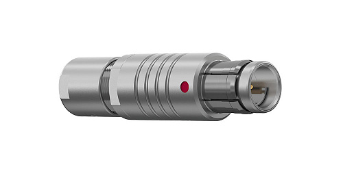 Соединитель цилиндрический кабельный Защёлка Push-Pull, серии MINI-SNAP F, 4 контакта, штырь, пайка на провод, IP50 изображение 0