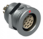 Соединитель цилиндрический панельный Push-pull, серии Core brass, 19 контактов гнездо, пайка на провод, IP50 превью 0