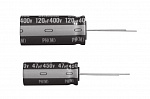 Электролитический конденсатор выводной, Ø10x31.5 мм, 27 мкФ ±20%, 450 В, 2 000 ч, высоковольтные, миниатюрные