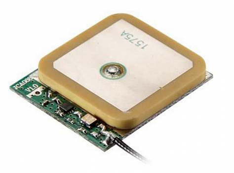 GPS/ГЛОНАСС/BEIDOU антенна, 30x25x3.3 мм, разъем IPEX, кабель RF1.13, 1.37 5 см изображение 0