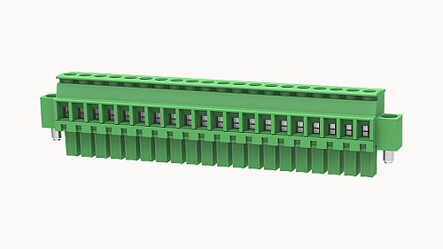 Клеммник, Серия 15EDGKBM, Винтовое соединение, 20 конт., 8A, 250B, шаг 3.81мм изображение 0