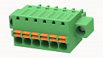 Клеммник, Серия 15EDGKDM, Подпружиненный контакт, 6 конт., 12A, 250B, шаг 3.5мм