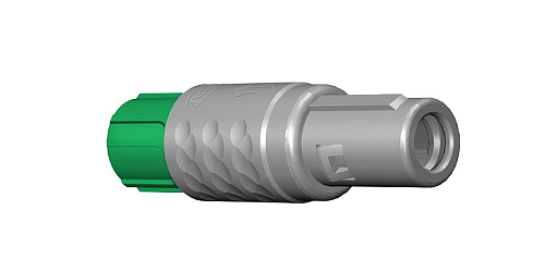 Соединитель цилиндрический кабельный Защёлка Push-Pull, серии MEDI-SNAP , 4 контакта, штырь, пайка на провод, IP50 изображение 0