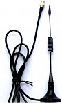 2G/3G антенна, монтаж на магнит, D 33x160 мм, разъем SMA прямой, штырь, кабель RG174, 3 м