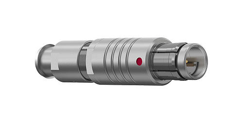 Соединитель цилиндрический кабельный Защёлка Push-Pull, серии MINI-SNAP F, 3 контакта, штырь, пайка на провод, IP50 изображение 0