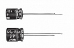 Электролитический конденсатор выводной, Ø8x11.5 мм, 330 мкФ ±20%, 6.3 В, 2 000 ч, неполярные