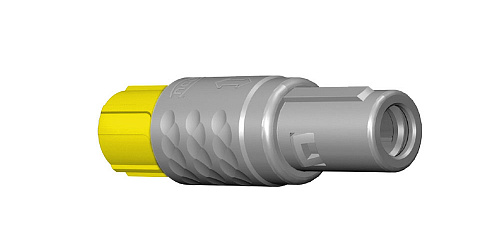Соединитель цилиндрический кабельный Защёлка Push-Pull, серии MEDI-SNAP , 9 контактов, штырь, пайка на провод, IP50 изображение 0