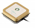 GPS/ГЛОНАСС/BEIDOU антенна, 25x25x7.6 мм, разъем IPEX, кабель RF1.13, 1.37 5 см