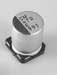 Электролитический конденсатор SMD, Ø10x10 мм, 270 мкФ ±20%, 35 В, 8 000 ч, широкий диапазон температур, повышенная емкость
