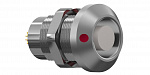 Соединитель цилиндрический панельный Защёлка Push-Pull, серии MINI-SNAP L, 10 контактов, гнездо, пайка на провод, IP68