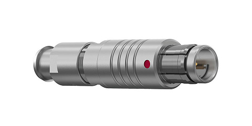 Соединитель цилиндрический кабельный Защёлка Push-Pull, серии MINI-SNAP F, 7 контактов, штырь, пайка на провод, IP68 изображение 0