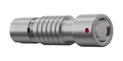 Соединитель цилиндрический кабельный Защёлка Push-Pull, серии MINI-SNAP B, 7 контактов, гнездо, пайка на провод, IP68 изображение 0