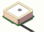 GPS/BEIDOU 2 антенна, 12.2x12.2x4.4 мм, разъем IPEX, кабель RF1.13, 1.37 5 см