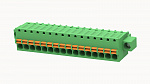 Клеммник, Серия 15EDGKDM, Подпружиненный контакт, 16 конт., 12A, 250B, шаг 3.5мм