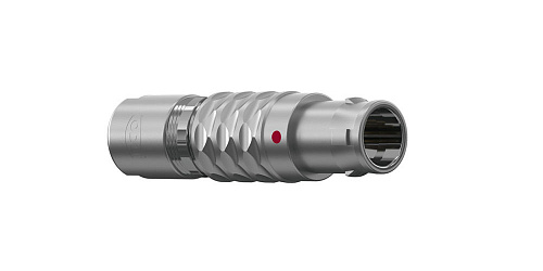 Соединитель цилиндрический кабельный Защёлка Push-Pull, серии MINI-SNAP L, 7 контактов, штырь, пайка на провод, IP50 изображение 0
