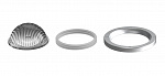 Одиночная линза c алюминиевым холдером и силиконовой прокладкой, круглая, 90 диаграмма, Боросиликатное стекло, IP, 78*78*35.5 мм