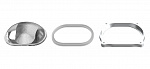 Одиночная линза c алюминиевым холдером и силиконовой прокладкой, трапеция, 145*63° диаграмма, Боросиликатное стекло, IP, 110*84*33 мм