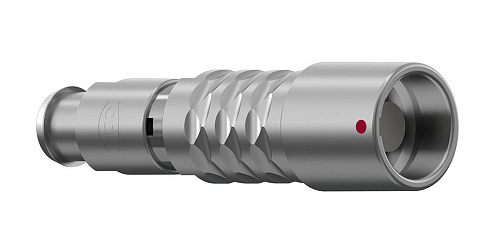 Соединитель цилиндрический кабельный Защёлка Push-Pull, серии MINI-SNAP K, 2 контакта, гнездо, пайка на провод, IP68 изображение 0