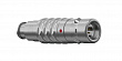 Соединитель цилиндрический кабельный Защёлка Push-Pull, серии MINI-SNAP K, 10 контактов, штырь, пайка на провод, IP68 превью 0