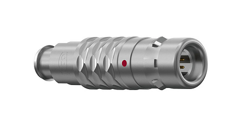 Соединитель цилиндрический кабельный Защёлка Push-Pull, серии MINI-SNAP K, 8 контактов, штырь, пайка на провод, IP68 изображение 0