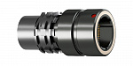 Соединитель цилиндрический кабельный Защёлка Push-Pull, серии AMC Easy-Clean, 10 контактов, подпружиненный контакт, пайка на провод, IP6K8 / IP6K9K