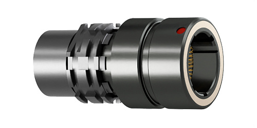 Соединитель цилиндрический кабельный Защёлка Push-Pull, серии AMC Easy-Clean, 7 контактов, подпружиненный контакт, пайка на провод, IP6K8 / IP6K9K изображение 0