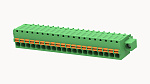 Клеммник, Серия 15EDGKDM, Подпружиненный контакт, 20 конт., 12A, 250B, шаг 3.5мм