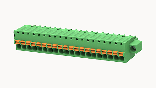Клеммник, Серия 15EDGKDM, Подпружиненный контакт, 20 конт., 12A, 250B, шаг 3.5мм изображение 0