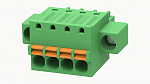 Клеммник, Серия 15EDGKDM, Подпружиненный контакт, 4 конт., 12A, 250B, шаг 3.5мм