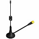 Wi-Fi антенна, монтаж на магнит, D 29.3x143 мм, разъем SMA прямой, штырь, кабель RG174, 3 м превью 0